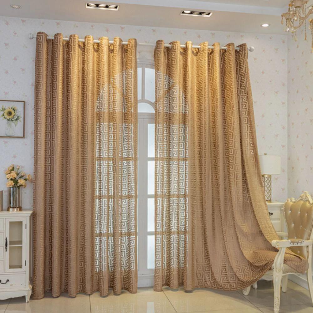 Imperial Maze Embroidered Curtain by Casa & Beyond