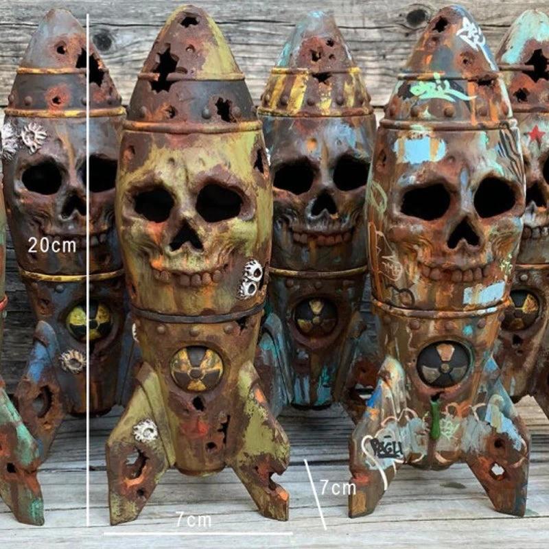 Ornament made of resin skull bomb by Bowlift