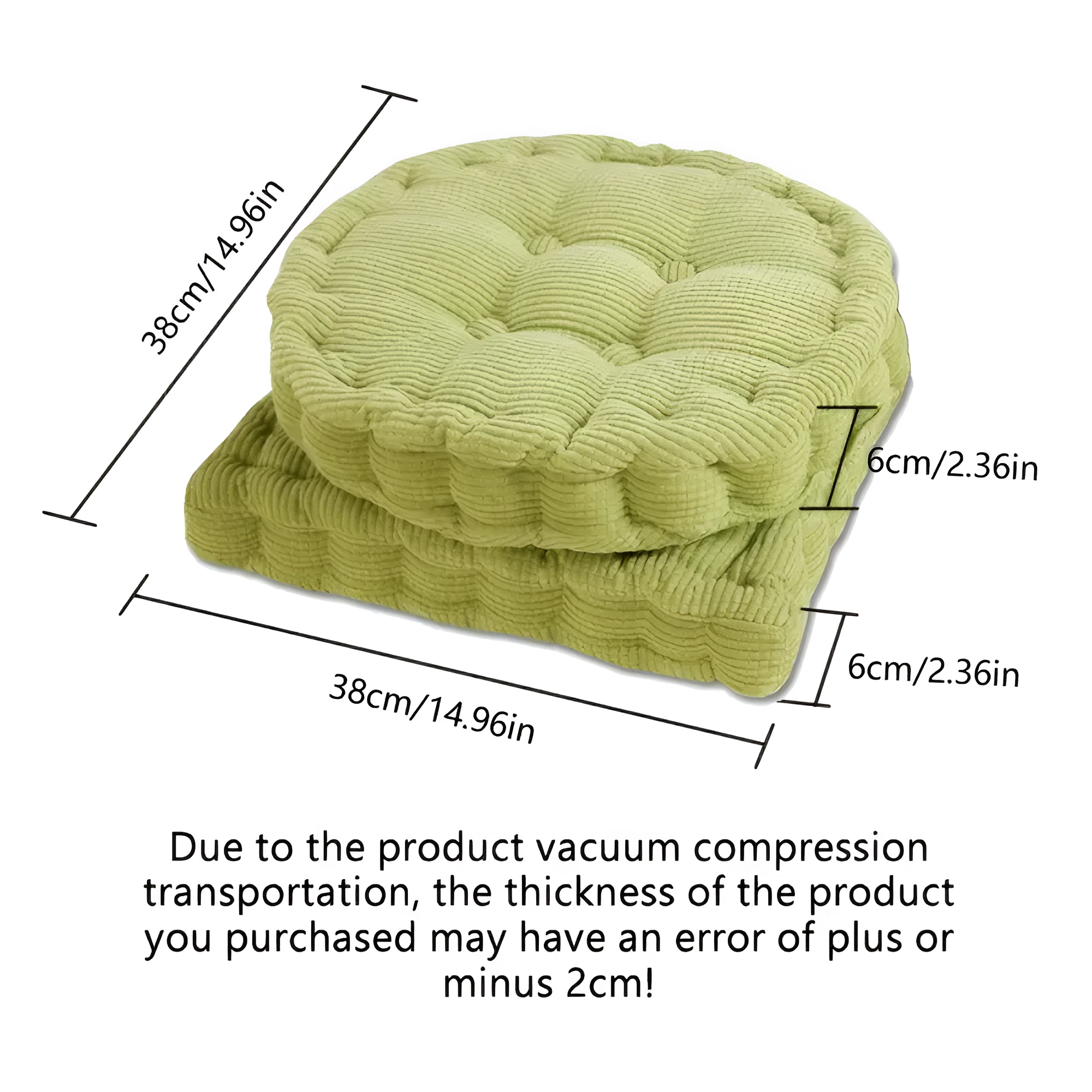 Stackable Corduroy Chair Cushions by Casa & Beyond
