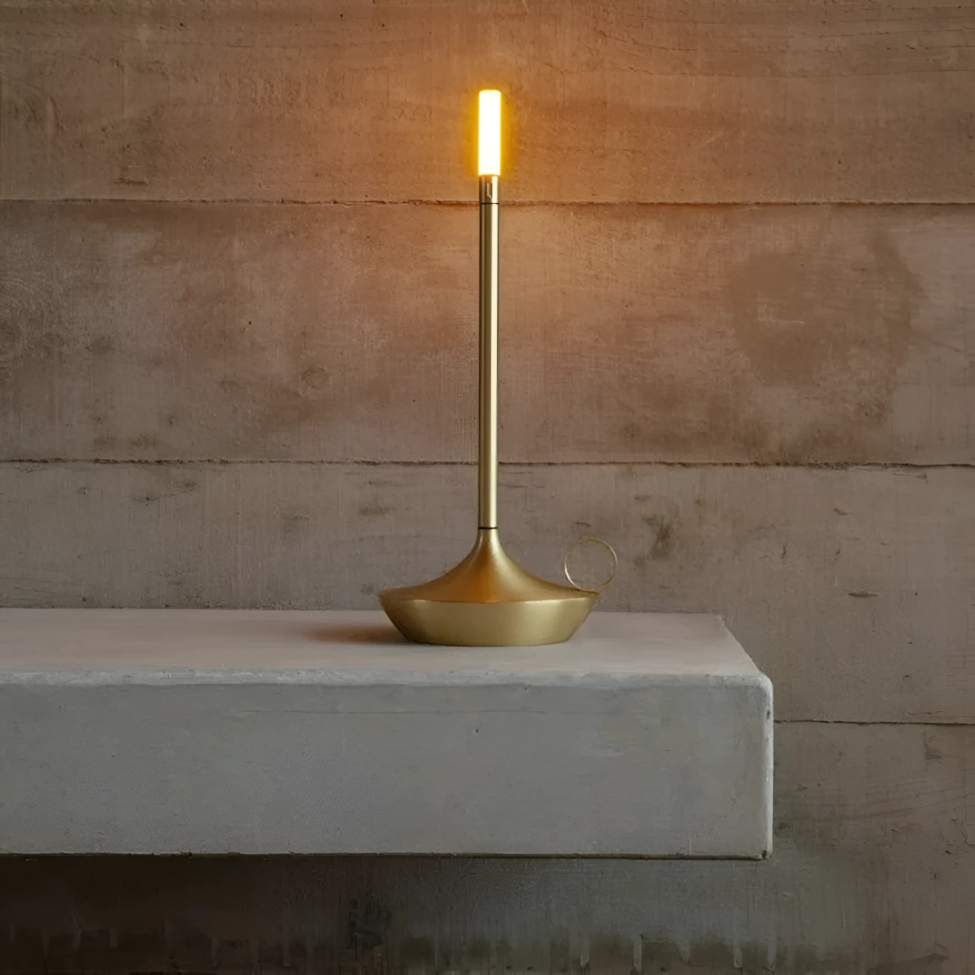 Portable Cylindrical Table Lamp by Casa & Beyond