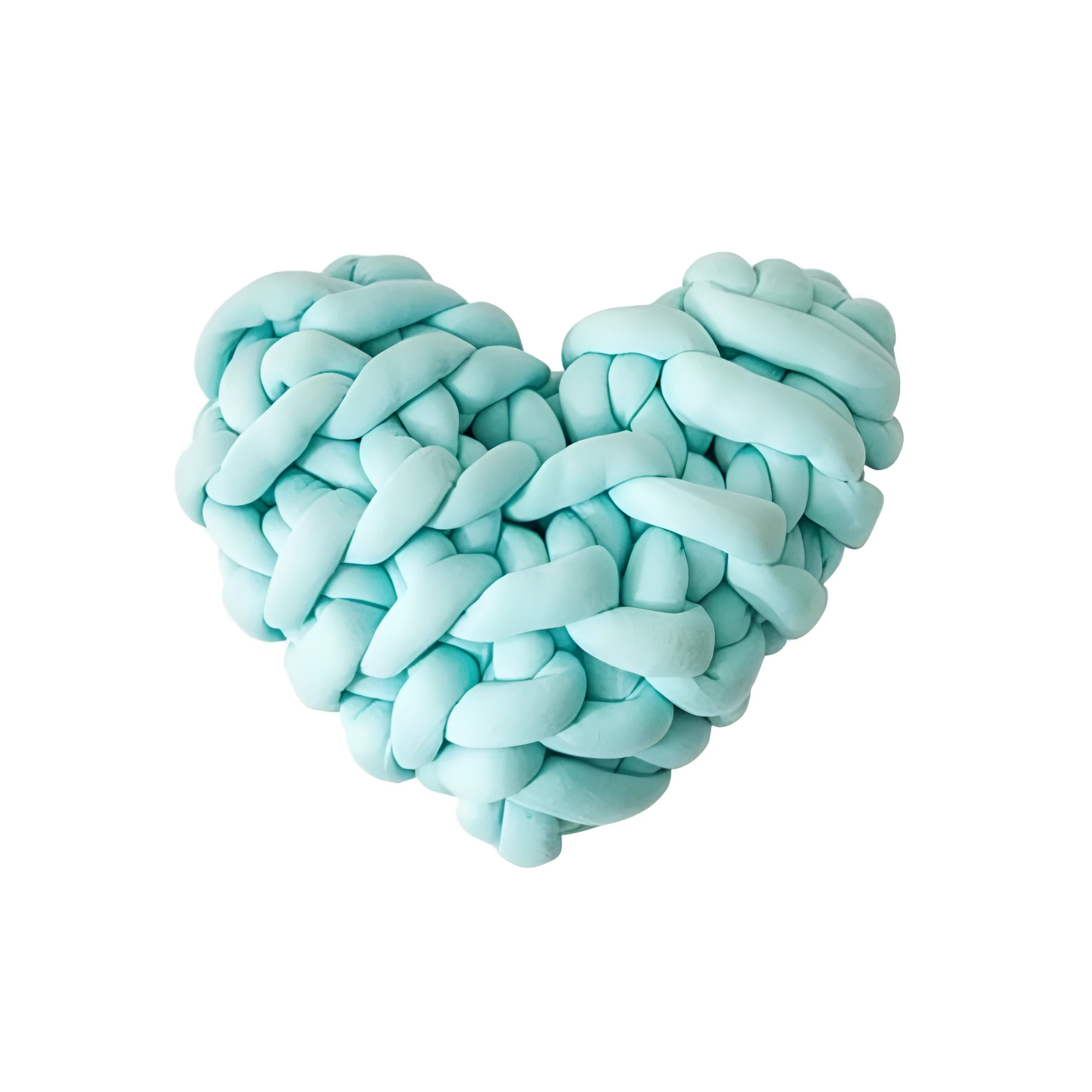Plush Knotted Heart Shape Cushions by Casa & Beyond