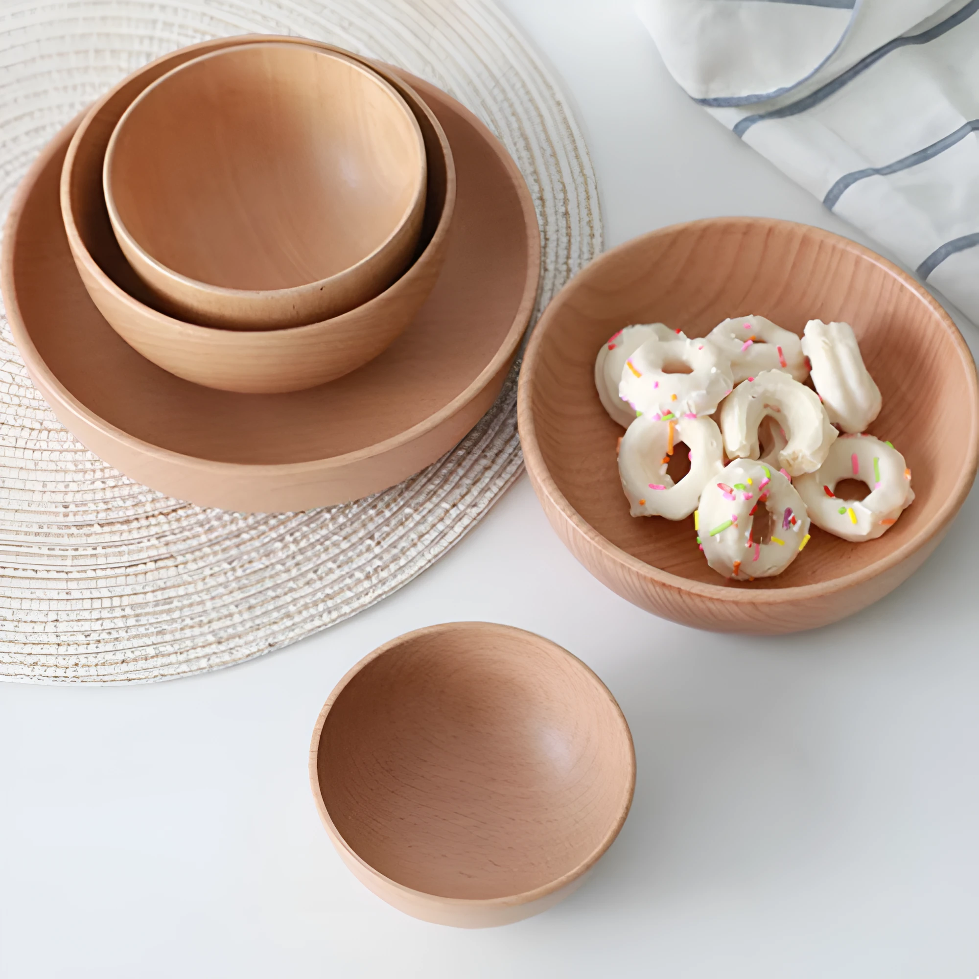 Artisanal Wooden Salad Bowl by Casa & Beyond