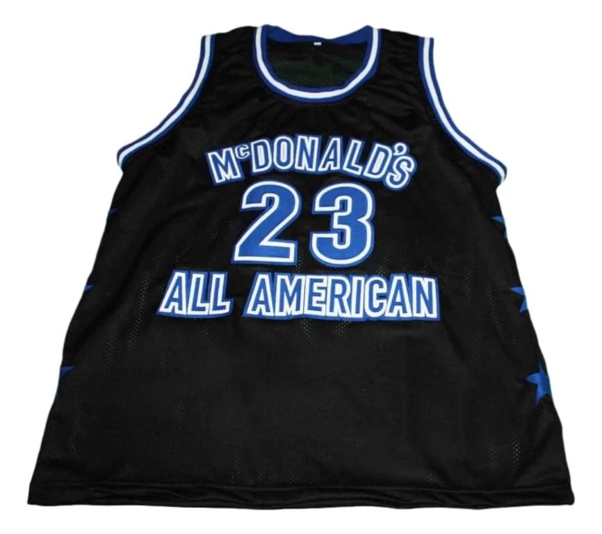 Michael Jordan Jersey #23 McDonalds All American Basketball Black by My store basketball