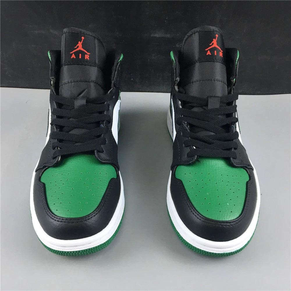 Air Jordan 1 Mid Green Toe by Air Jordan