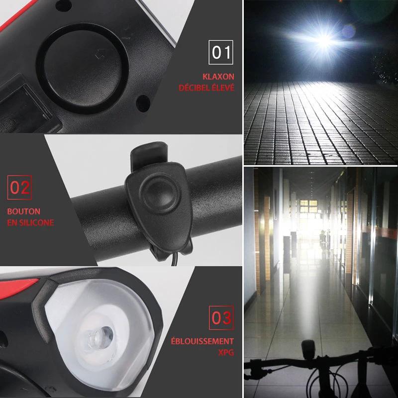 USB-rechargeable mountain bike headlight by Bowlift