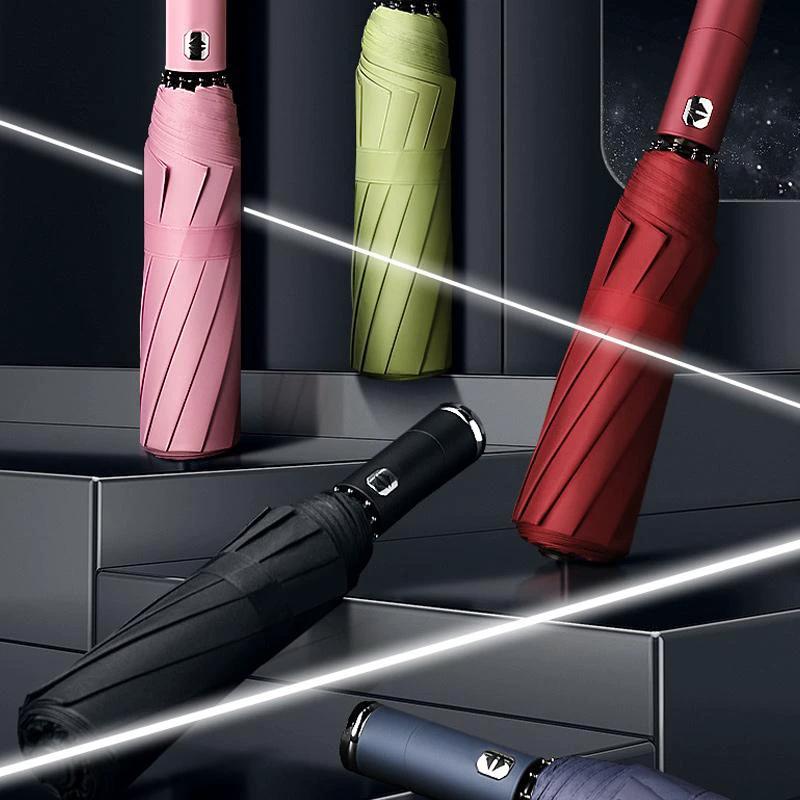 Windproof parasol and umbrella with LED by Bowlift