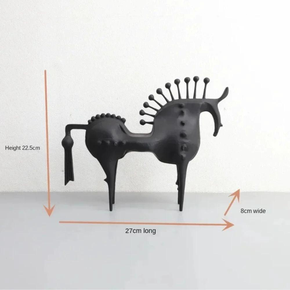 Black Stallion Metal Sculpture by Casa & Beyond