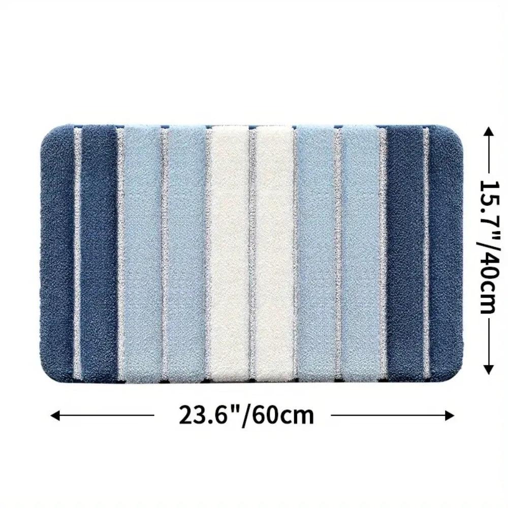 Lumiere Striped Absorbent Bath Mat by Casa & Beyond