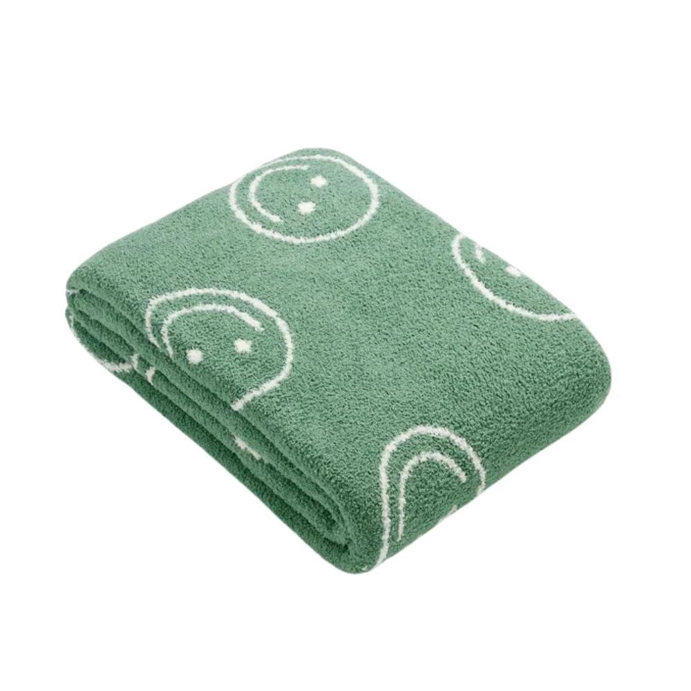 Smiley Face Plush Blanket by Casa & Beyond