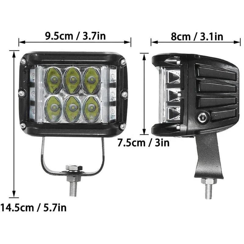 LED strobe spotlight with three sides for car by Bowlift