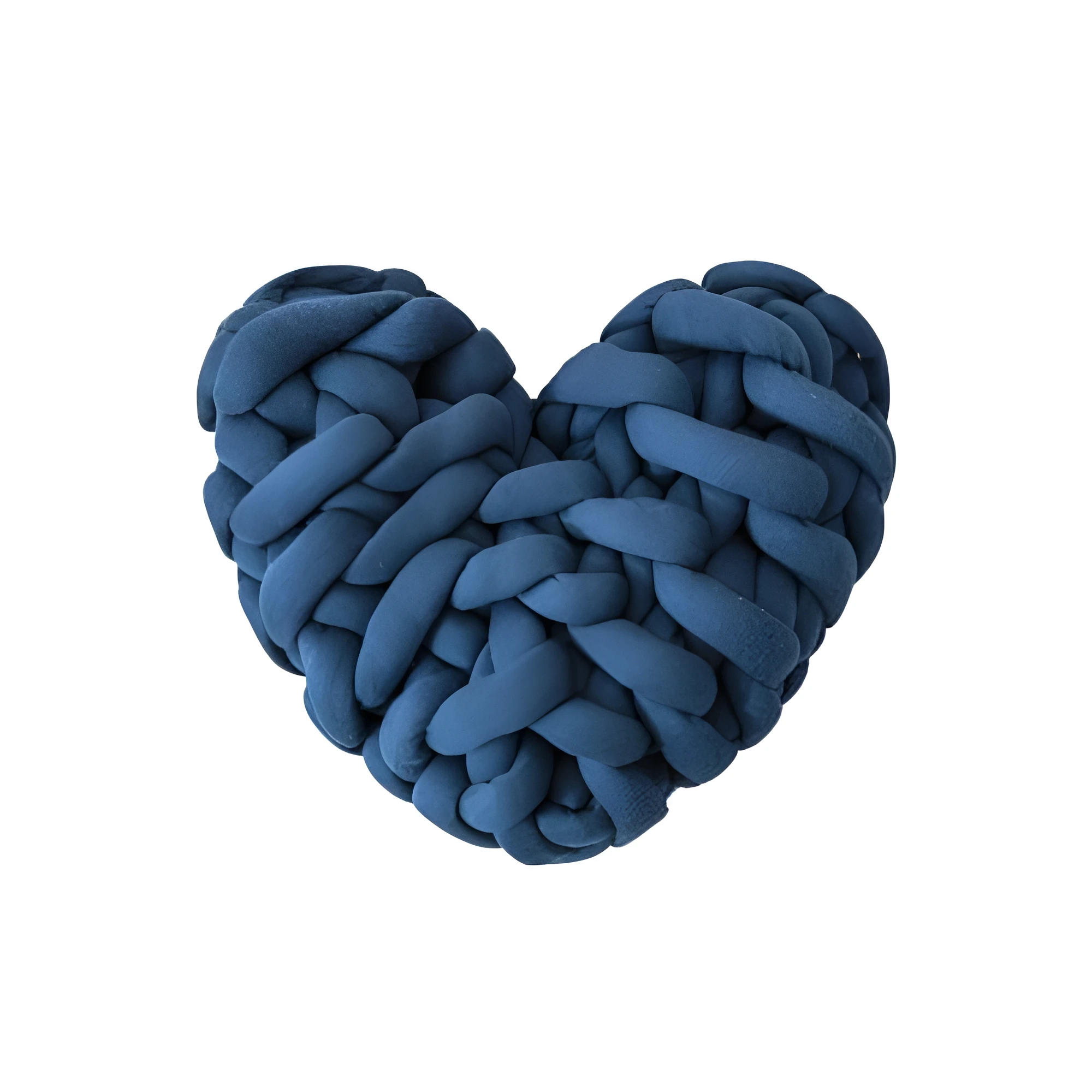 Plush Knotted Heart Shape Cushions by Casa & Beyond