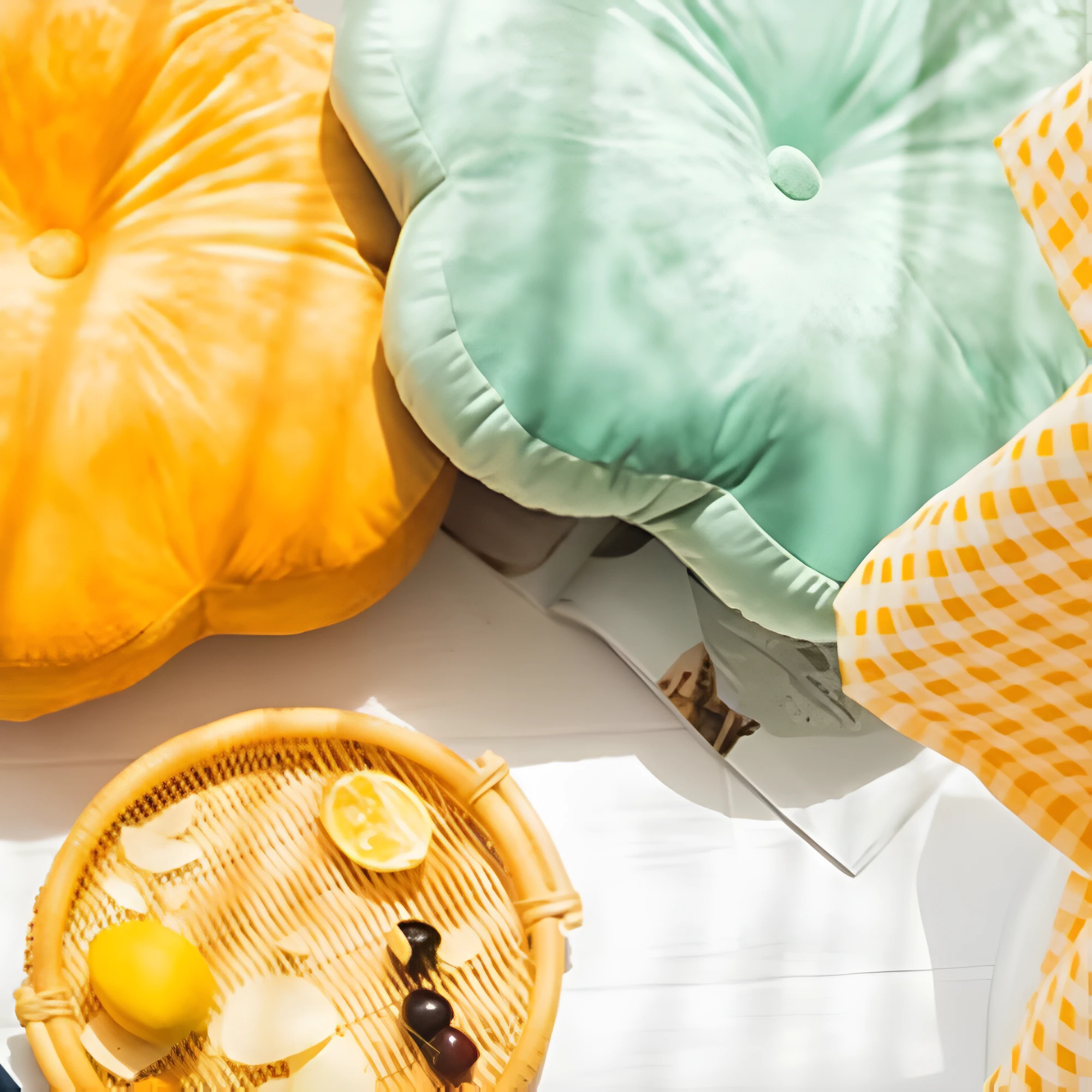 Plush Flower-Shaped Velvet Cushion by Casa & Beyond