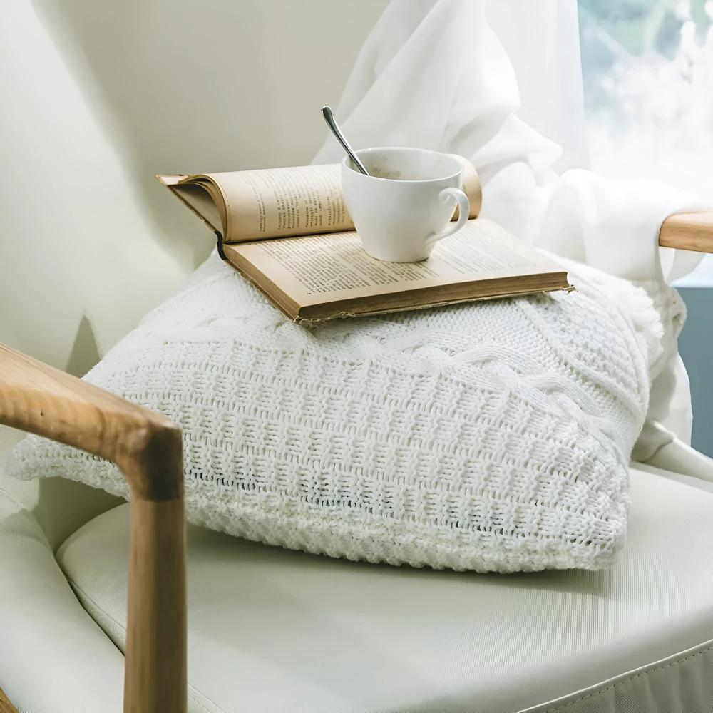 Braided Knitted Cushion Cover by Casa & Beyond