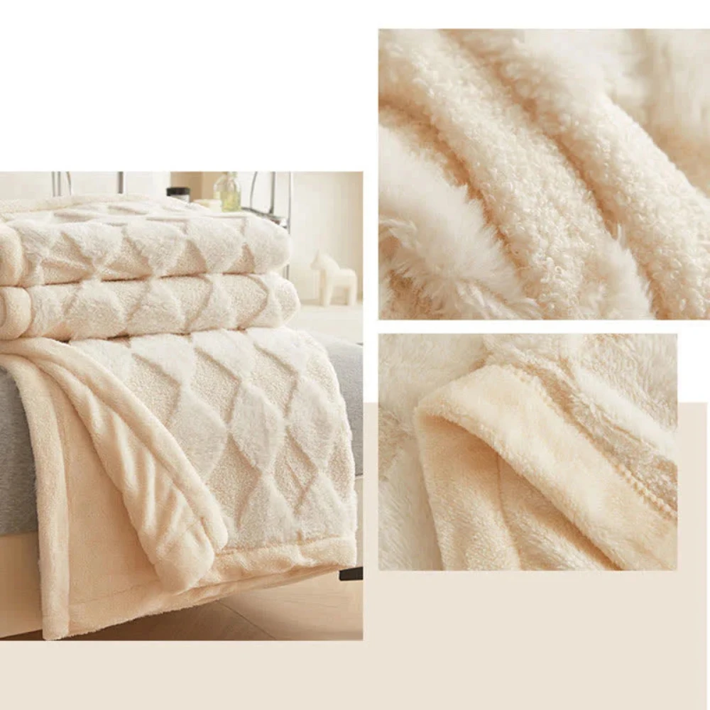 Soft Diamond Pattern Comfort Blanket by Casa & Beyond