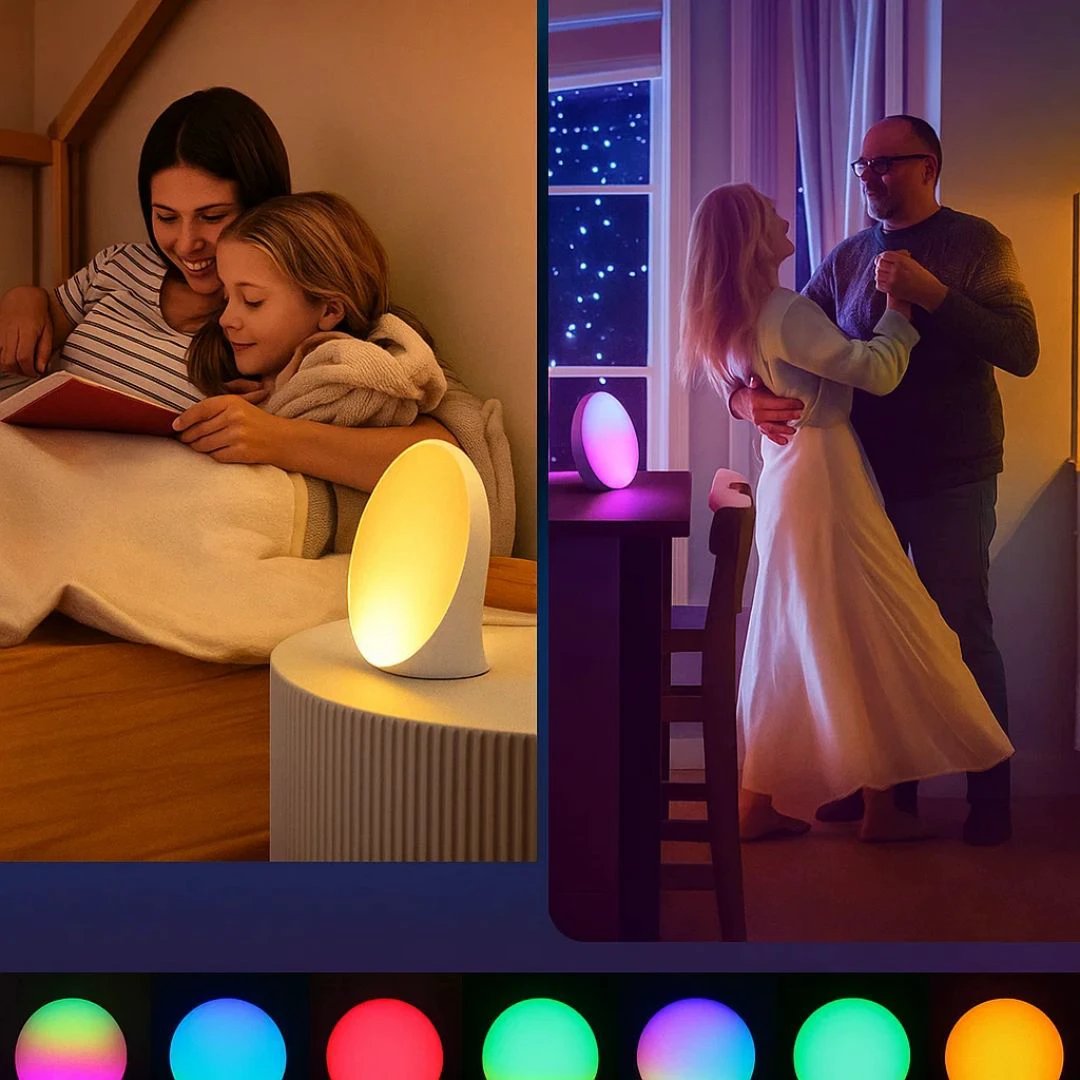 LumiRise | Sunrise Alarm Clock – Natural Wake-Up Light – Ambient Lighting – Ideal for Dark Mornings Bowlift by Bowlift