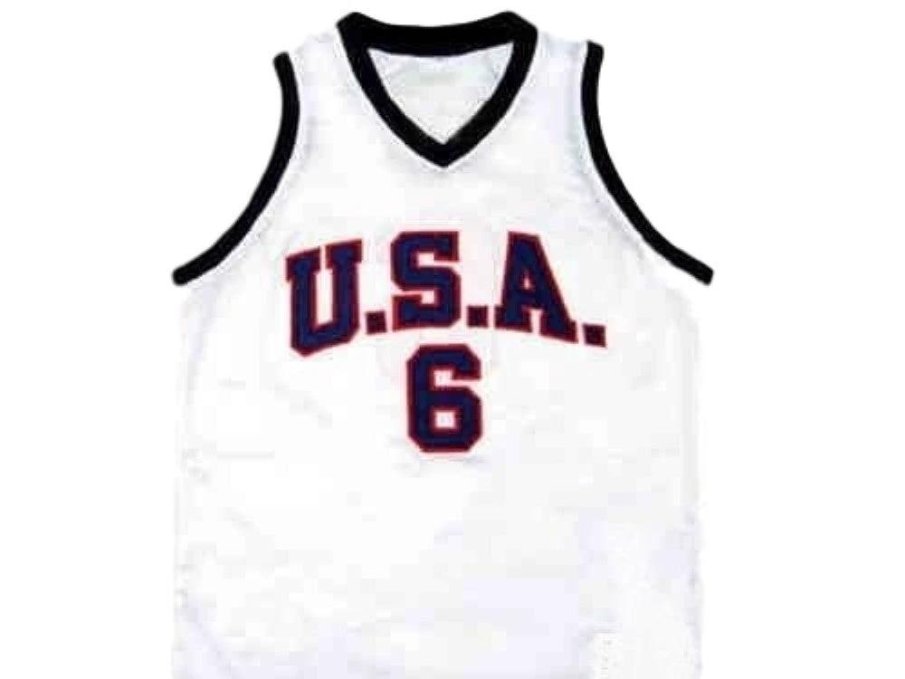 Lebron James Jersey #6 Team USA Basketball White by My store basketball