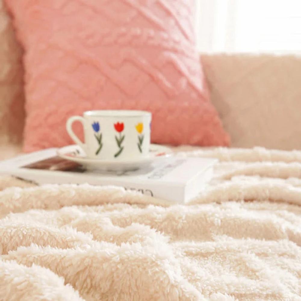 Snuggle Sherpa Sofa Cover by Casa & Beyond