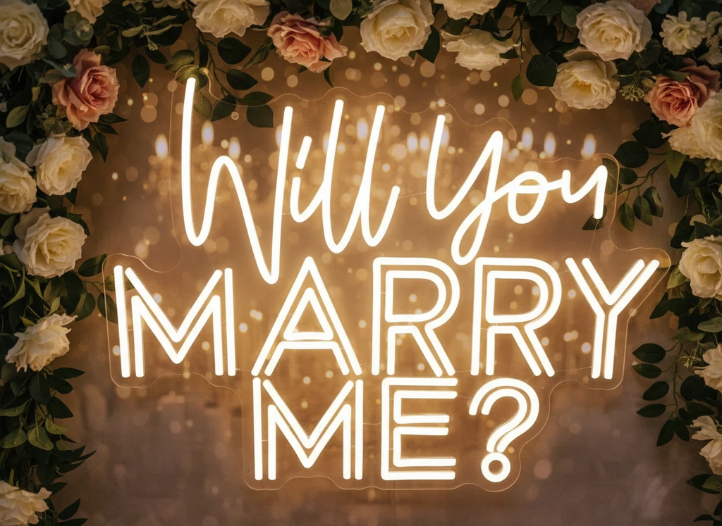 Will You MARRY ME Wedding Neon Sign Proposal Neon Light by Neonchics