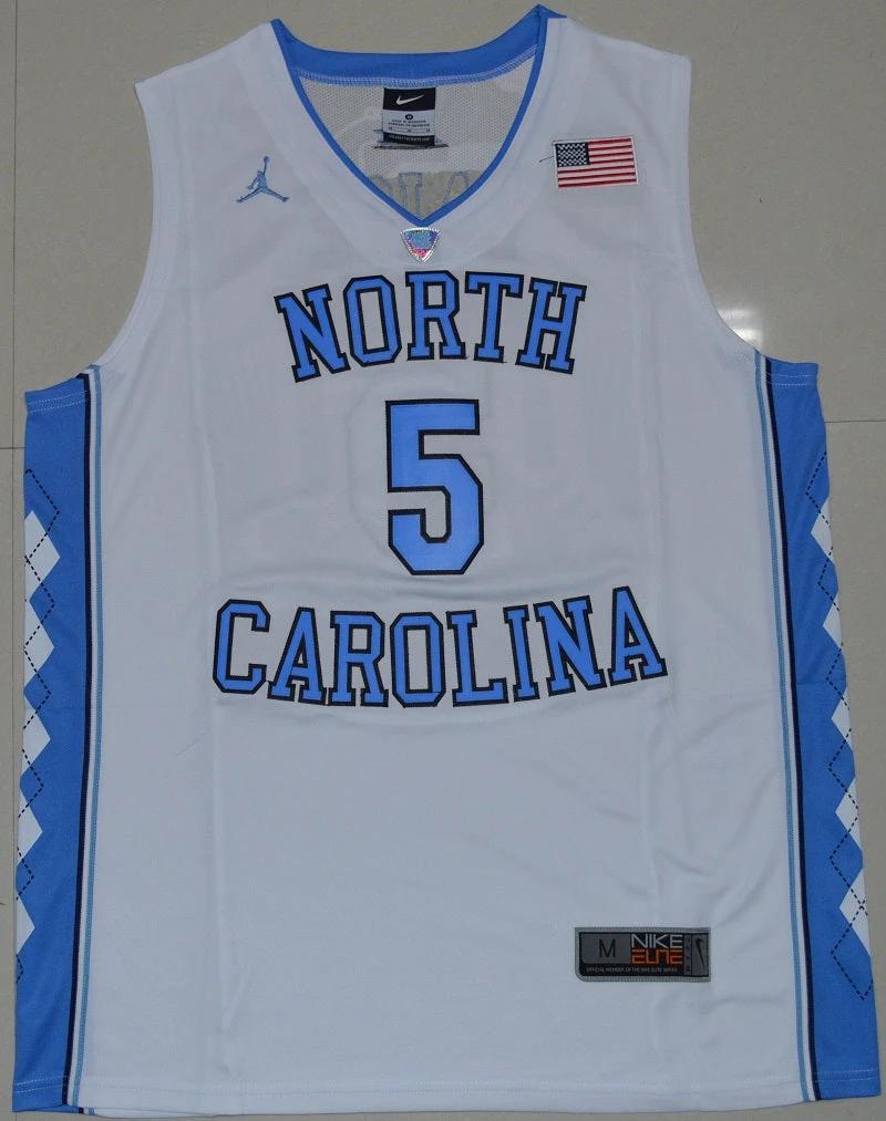 North Carolina Tar Heels #5 Marcus Paige NCAA Basketball Jersey White by My store basketball