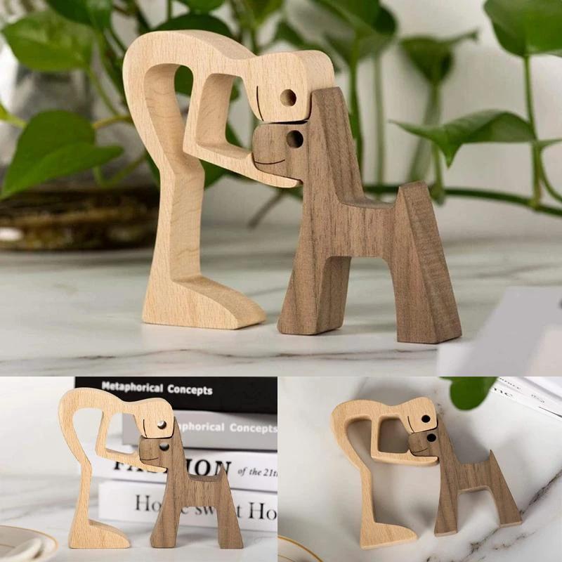 Tier lovers - Table ornaments made of wood carving by Bowlift
