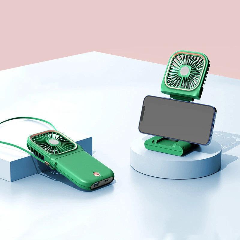 Portable hanging neck fan by Bowlift