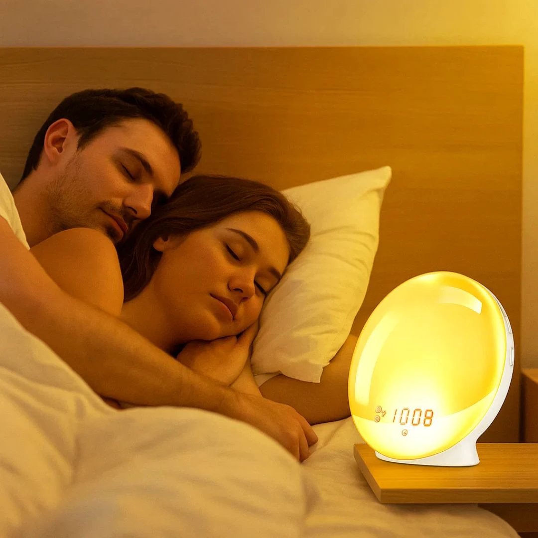 LumiRise | Sunrise Alarm Clock – Natural Wake-Up Light – Ambient Lighting – Ideal for Dark Mornings Bowlift by Bowlift