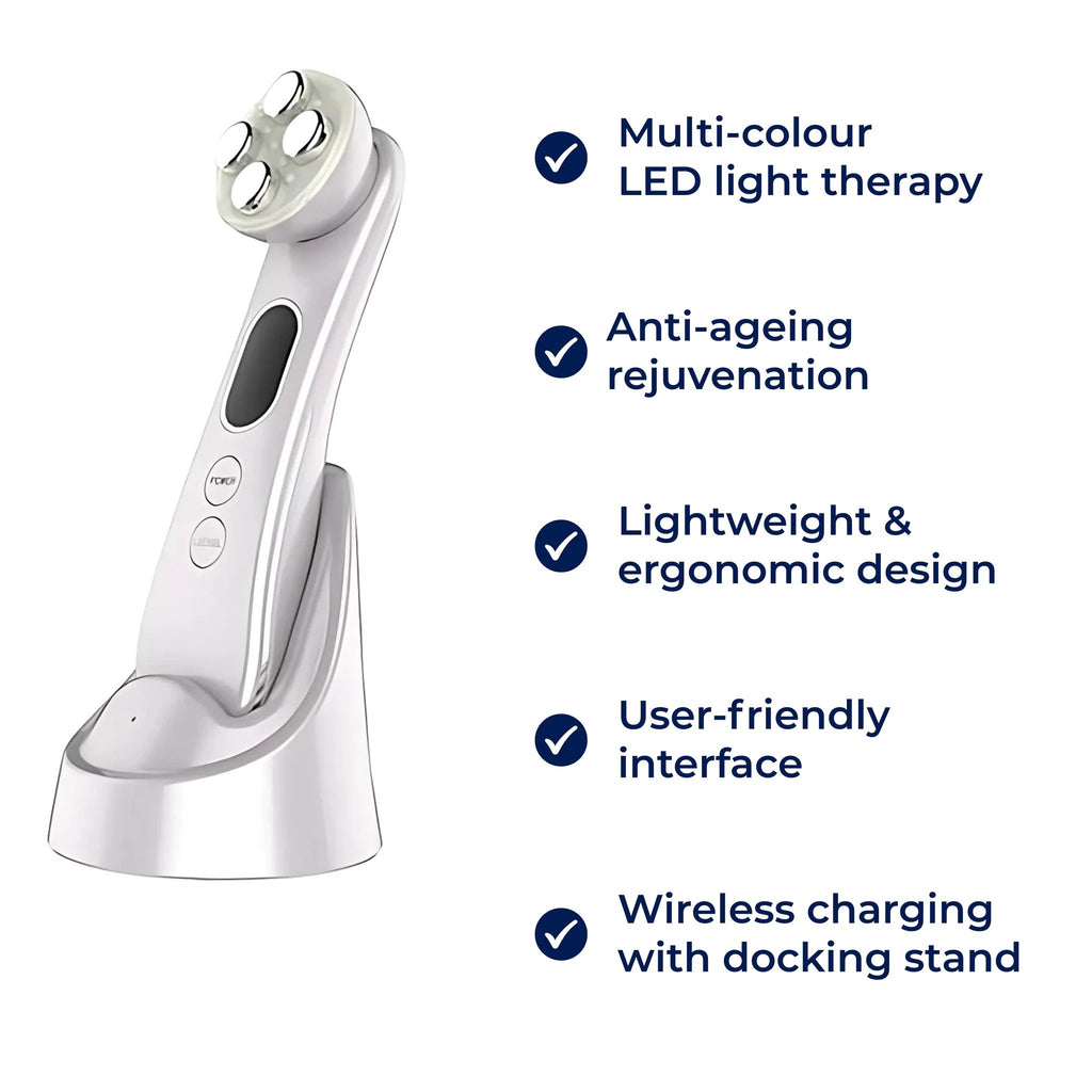 GlowBeam | LED Facial Wand – Anti-Ageing Light Therapy – Lightweight Design – Home Skincare for All Skin Types Bowlift by Bowlift