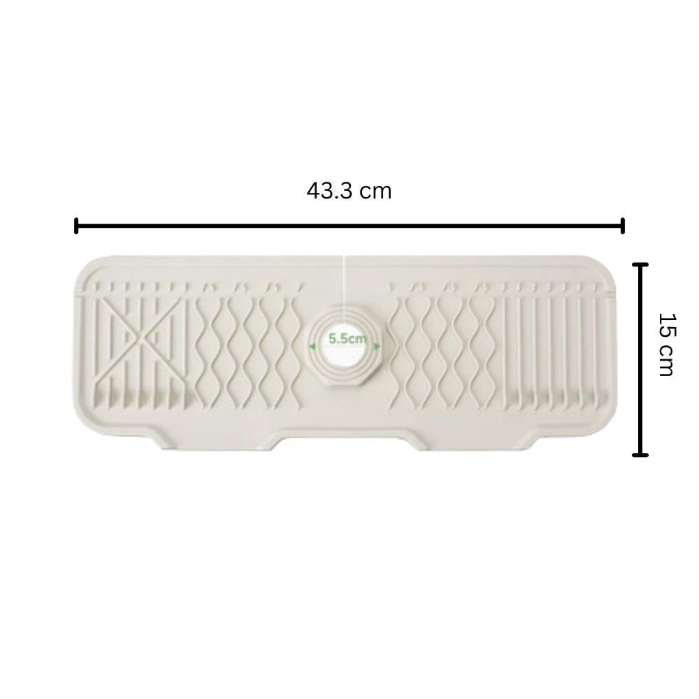 Aqua Slope Rubber Faucet Sink Mat by Casa & Beyond