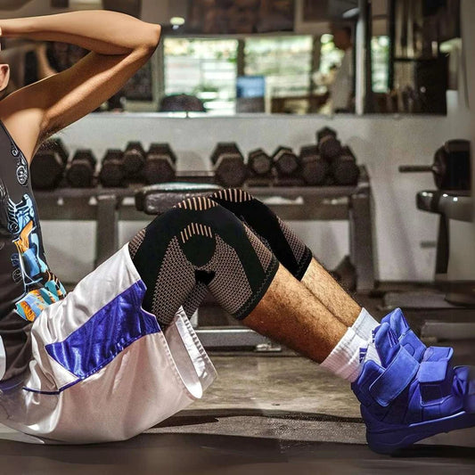 CopperFlex Knee Compression Sleeve | for Pain Relief - Support - Mobility - perfect for Athletes, Arthritis, Seniors, and Injury Recovery Bowlift by Bowlift