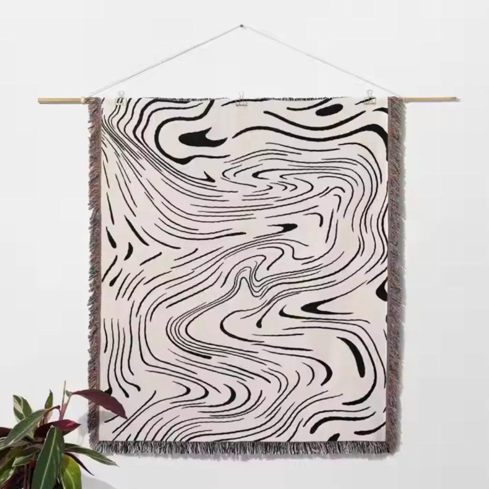 Marble Woven Throw Blanket by Casa & Beyond