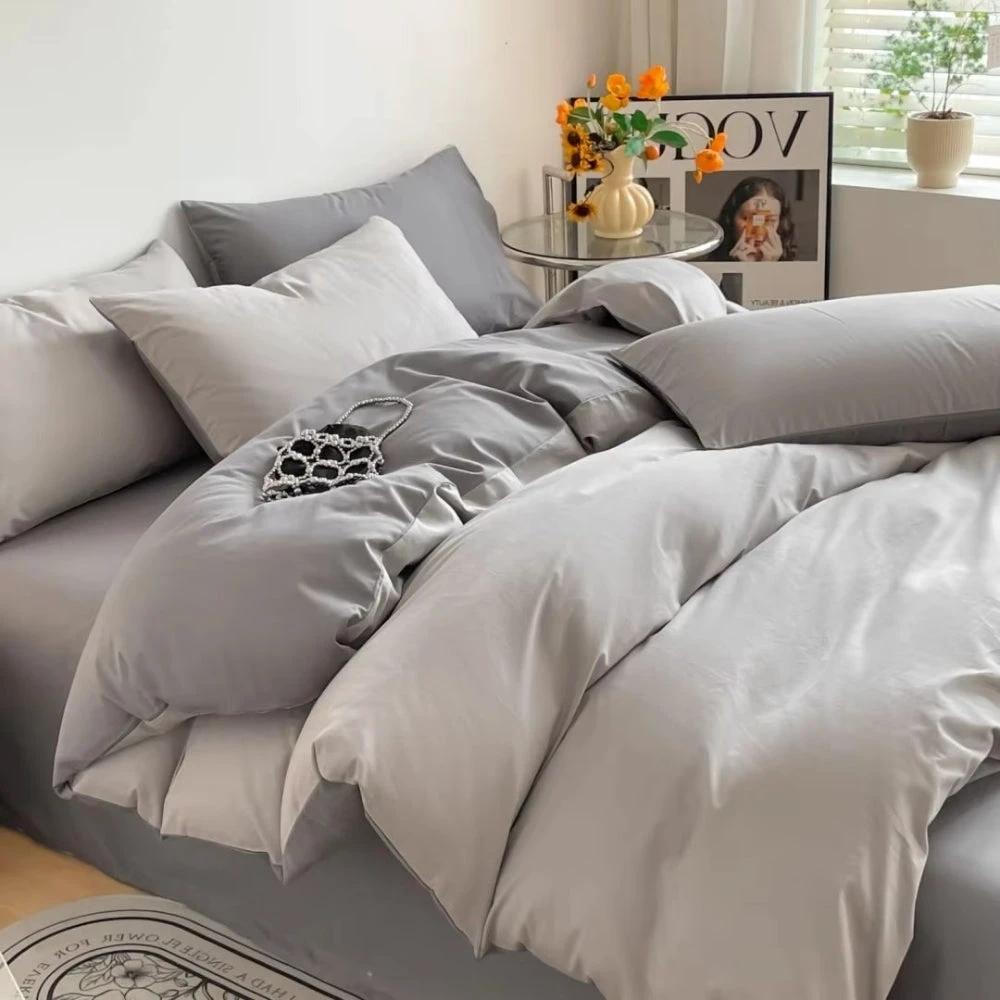 Lustova Cotton Duvet Cover | 3pcs Set by Casa & Beyond