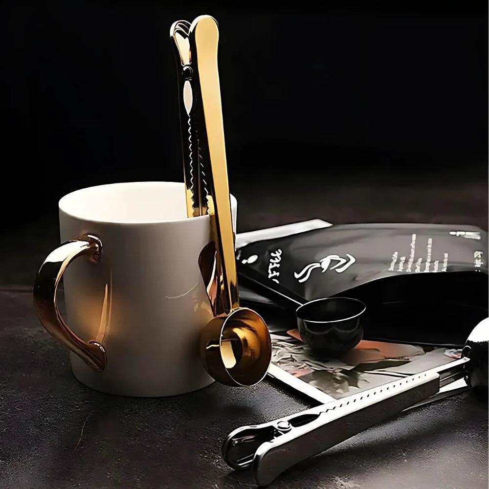 Seal & Scoop Coffee Spoon by Casa & Beyond