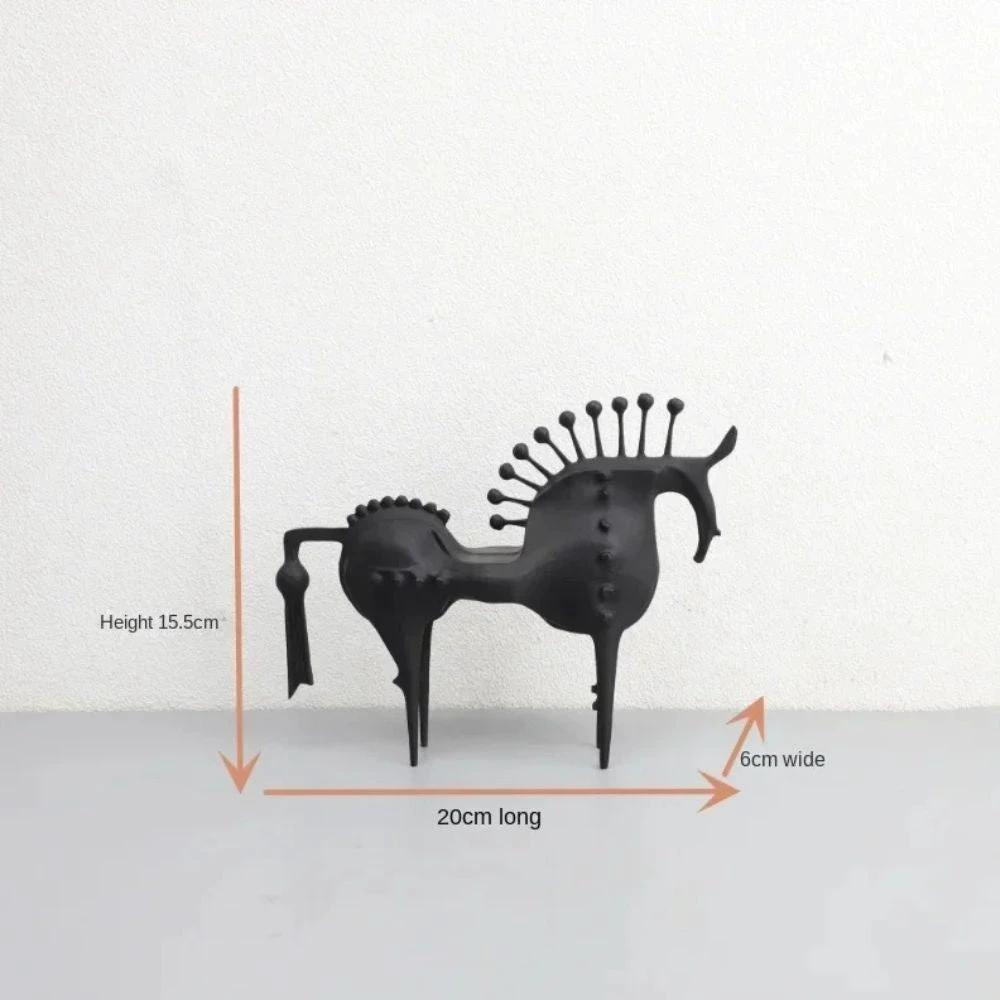 Black Stallion Metal Sculpture by Casa & Beyond
