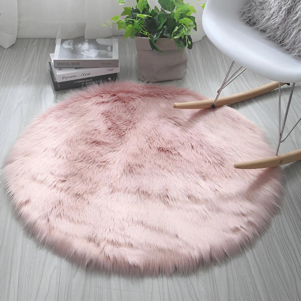 Round Cloud Soft Plush Rug by Casa & Beyond