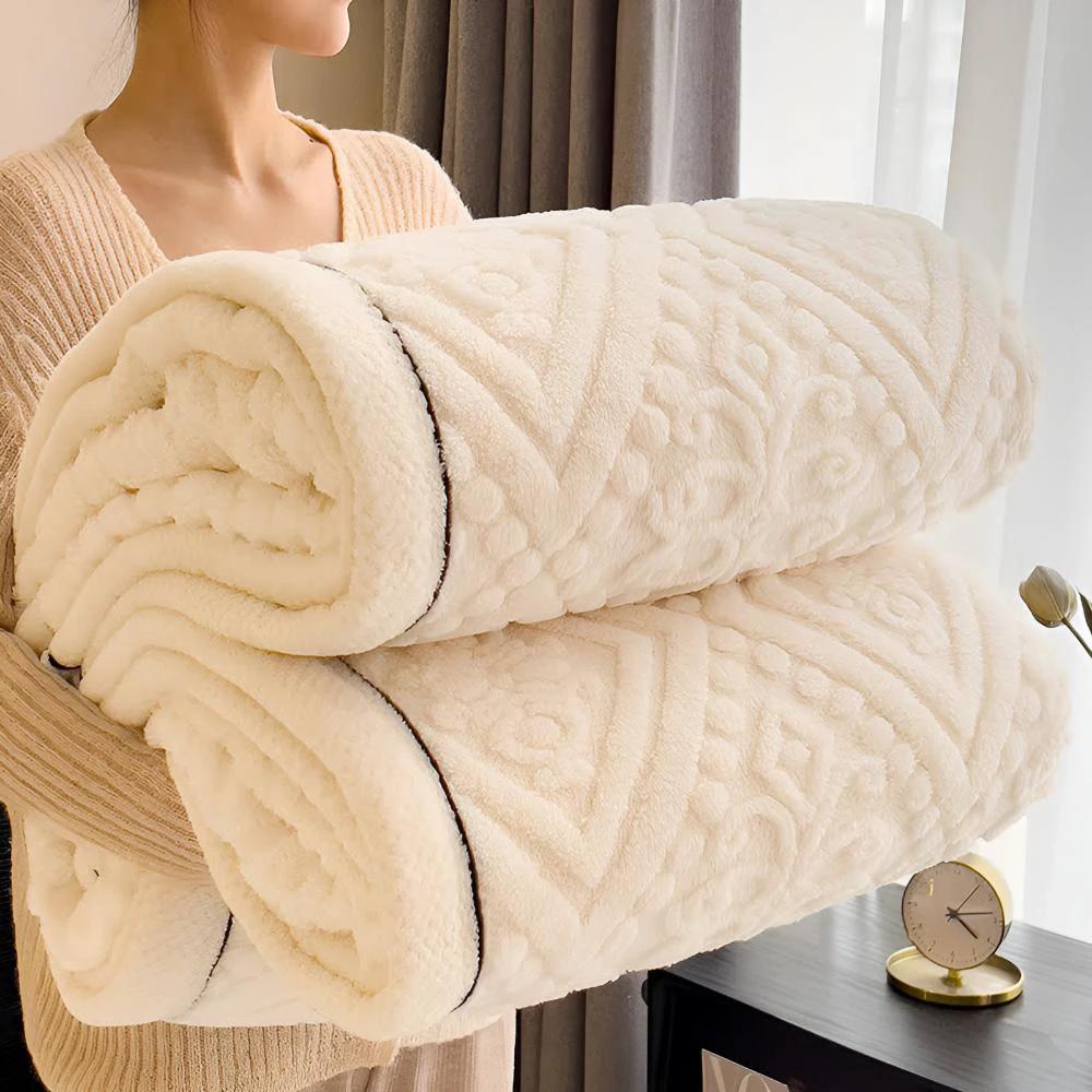 Velvet Mandala Sherpa Blanket by Casa & Beyond