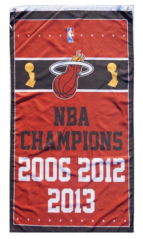 Miami Heat Flag-3x5FT Banner-100% polyester by flagsshop