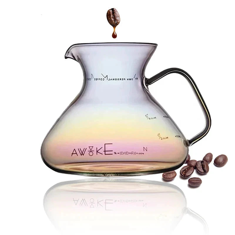 15oz Glass Pour Over Coffee Server Heat-Resistant Drip Brewing Carafe by Bowlift