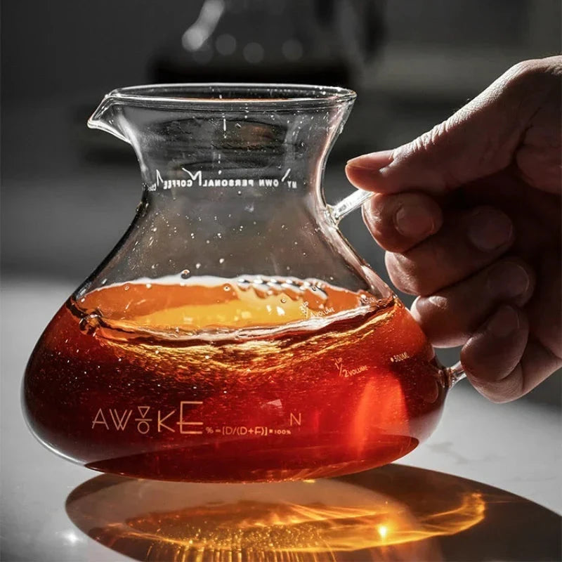 15oz Glass Pour Over Coffee Server Heat-Resistant Drip Brewing Carafe by Bowlift