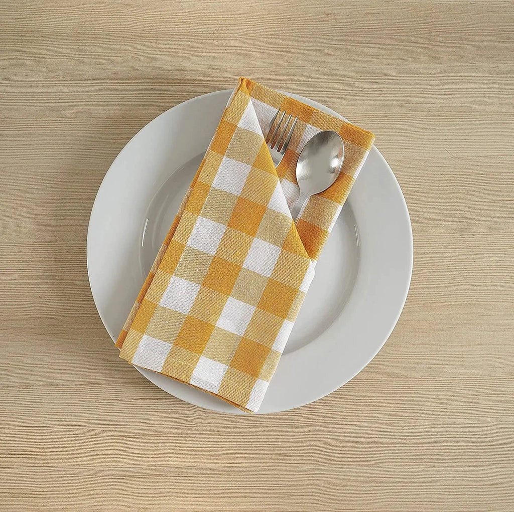 16" Reusable Polyester Tablecloth Napkins Set Thickened Placemats by Bowlift