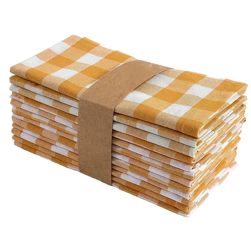 16" Reusable Polyester Tablecloth Napkins Set Thickened Placemats by Bowlift