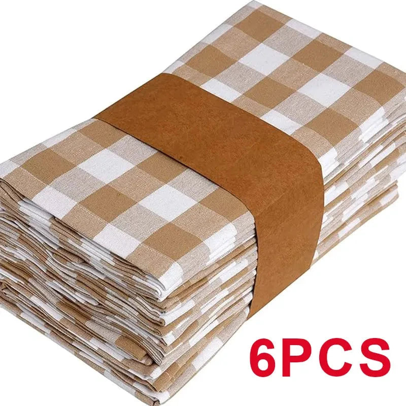 16" Reusable Polyester Tablecloth Napkins Set Thickened Placemats by Bowlift