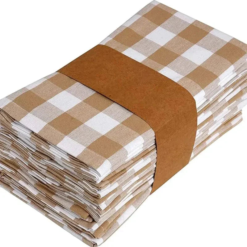 16" Reusable Polyester Tablecloth Napkins Set Thickened Placemats by Bowlift