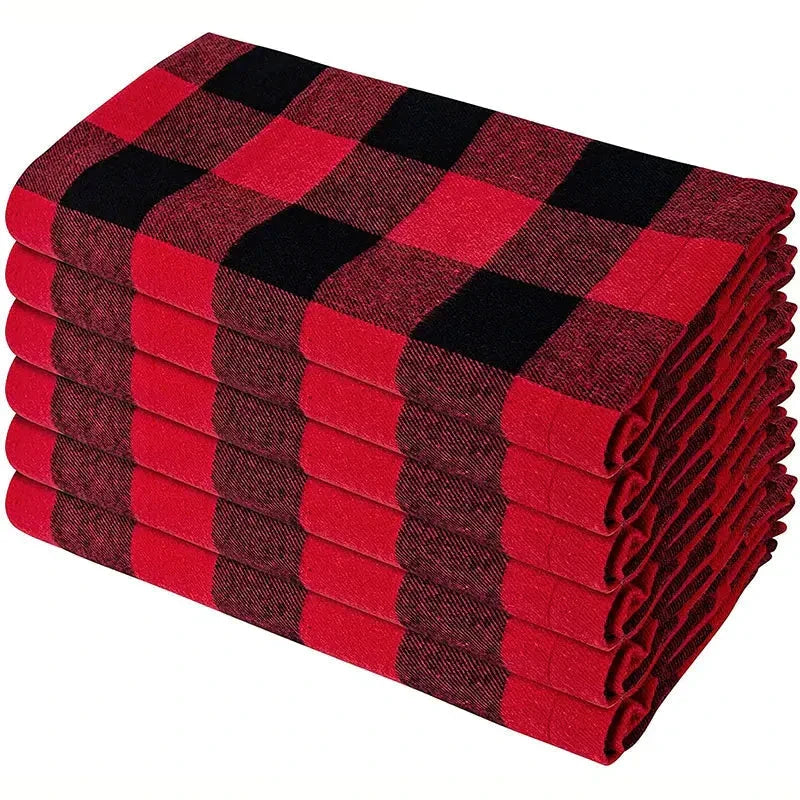 16" Reusable Polyester Tablecloth Napkins Set Thickened Placemats by Bowlift