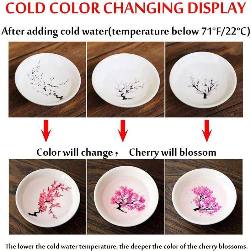 Magic Cold Hot Temperature Color Changing Sakura Sake Cup by BowLift
