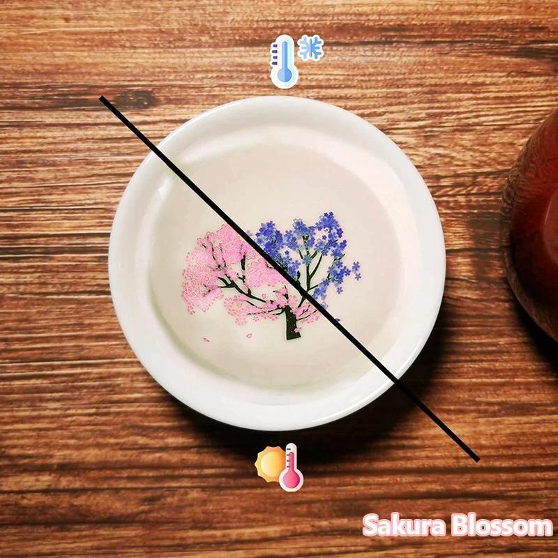 Magic Cold Hot Temperature Color Changing Sakura Sake Cup by BowLift