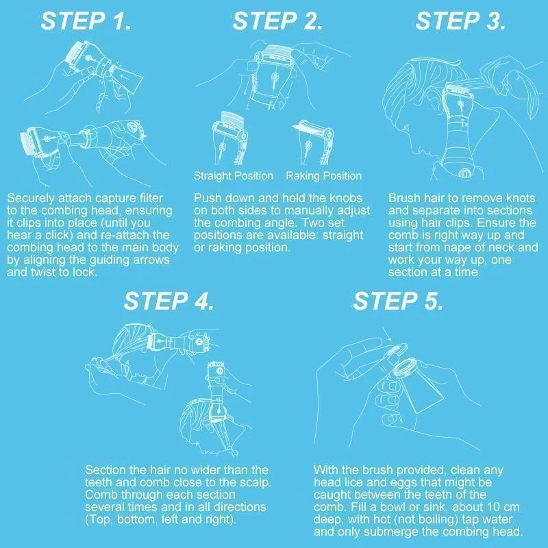 Electric Comb Lice Removal by BowLift