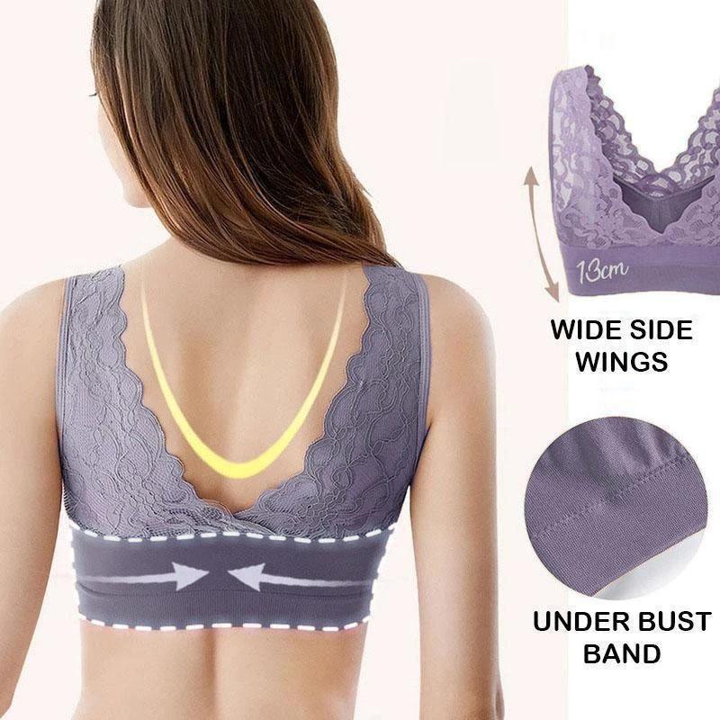 Breathable sports lace bra by BowLift
