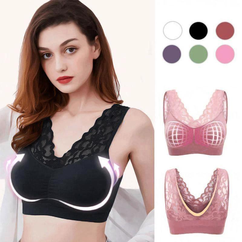 Breathable sports lace bra by BowLift