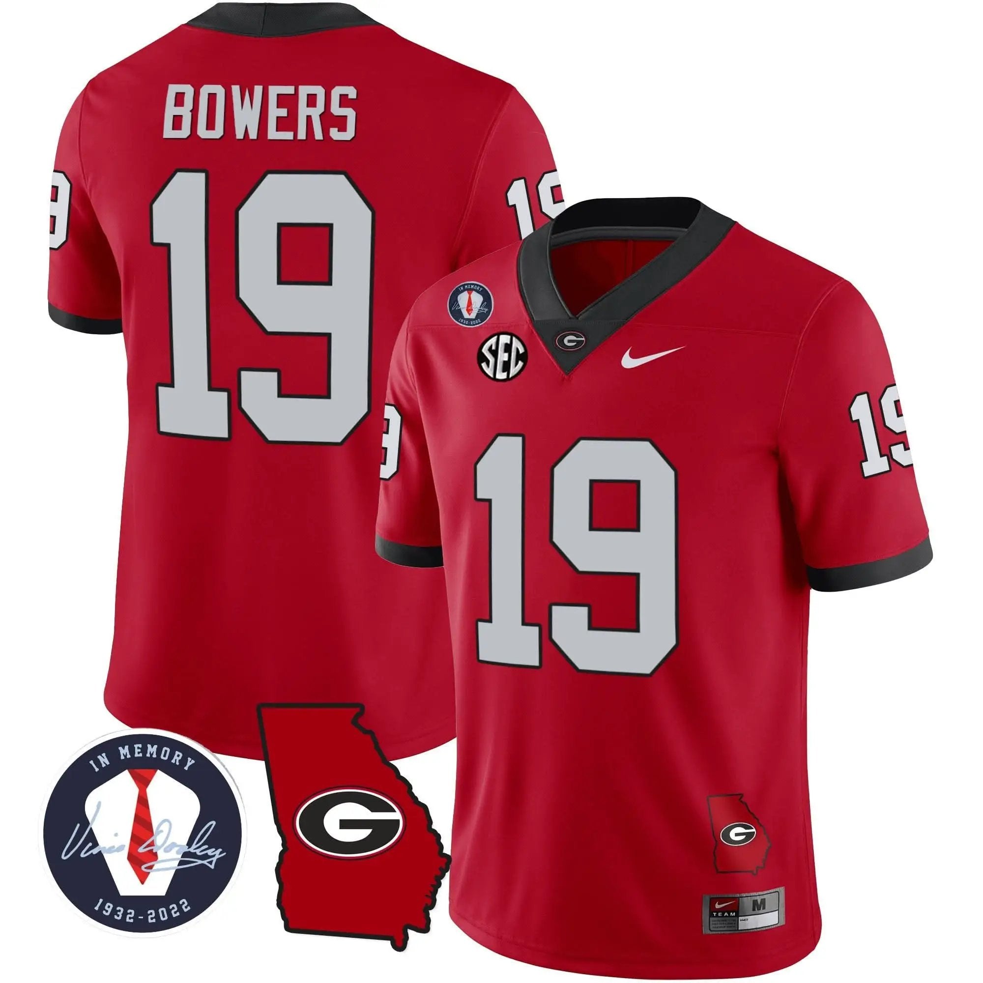GB 2023 Vapor Jersey - Georgia Map by Georgia Bulldogs