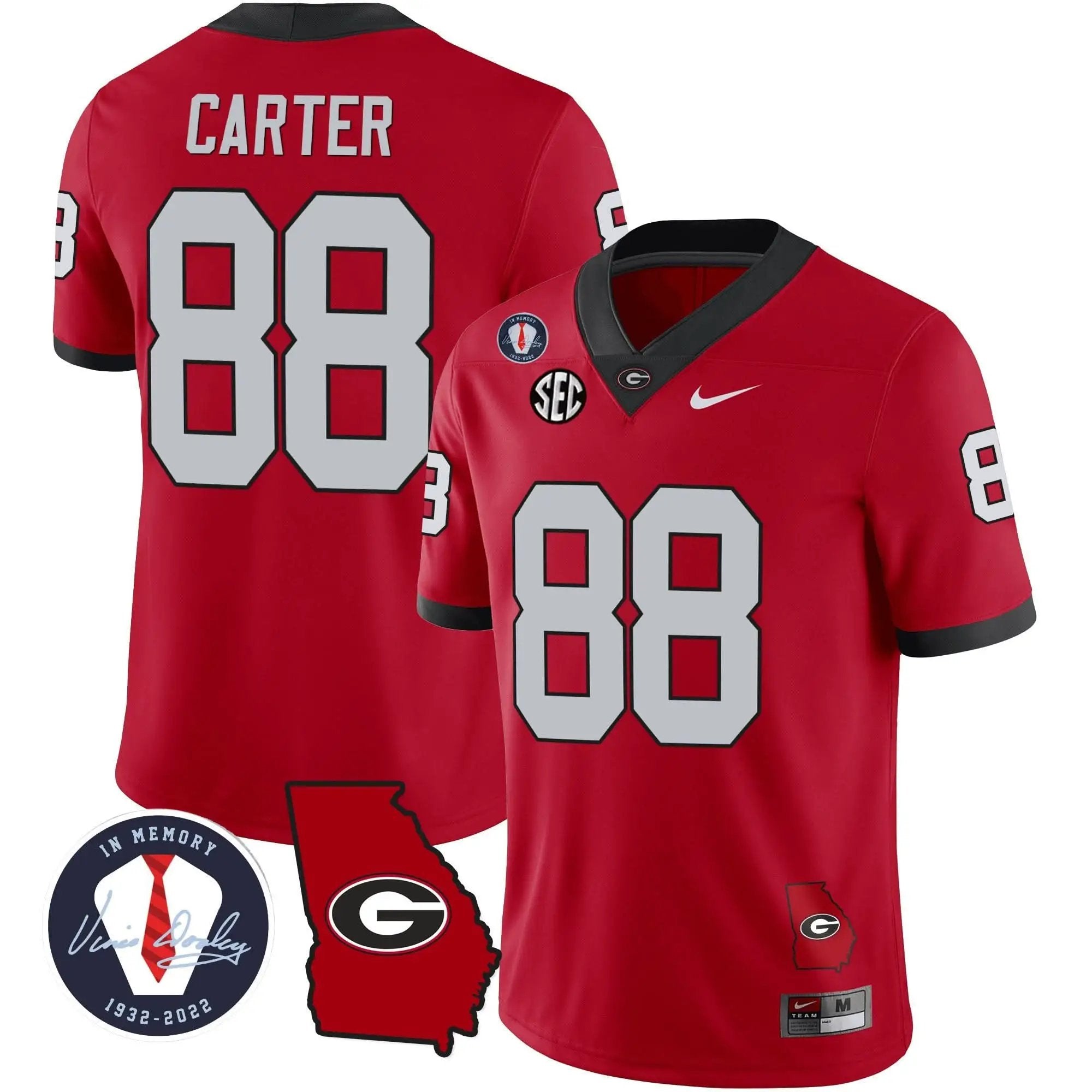 GB 2023 Vapor Jersey - Georgia Map by Georgia Bulldogs